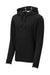 Sport-Tek ST296 Mens Moisture Wicking Fleece Hooded Sweatshirt Hoodie Black Flat Front