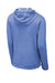 Sport-Tek ST296 Mens Moisture Wicking Fleece Hooded Sweatshirt Hoodie Heather True Royal Blue Flat Back