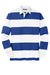 Sport-Tek ST301 Mens Classic Rugby Long Sleeve Polo Shirt True Royal Blue/White Flat Front