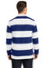 Sport-Tek ST301 Mens Classic Rugby Long Sleeve Polo Shirt True Royal Blue/White Model Back