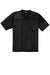 Sport-Tek ST307 Mens Short Sleeve V-Neck T-Shirt Black Flat Front