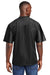 Sport-Tek ST307 Mens Short Sleeve V-Neck T-Shirt Black Model Back