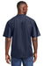 Sport-Tek ST307 Mens Short Sleeve V-Neck T-Shirt True Navy Blue Model Back