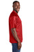 Sport-Tek ST307 Mens Short Sleeve V-Neck T-Shirt True Red Model Side