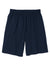 Sport-Tek ST310 Mens Jersey Knit Shorts w/ Pockets True Navy Blue Flat Back