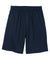 Sport-Tek ST310 Mens Jersey Knit Shorts w/ Pockets True Navy Blue Flat Front