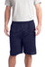 Sport-Tek ST312 Mens Moisture Wicking Tough Mesh Shorts w/ Pockets True Navy Blue Model Front