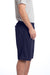 Sport-Tek ST312 Mens Moisture Wicking Tough Mesh Shorts w/ Pockets True Navy Blue Model Side