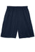 Sport-Tek ST312 Mens Moisture Wicking Tough Mesh Shorts w/ Pockets True Navy Blue Flat Front