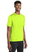 Sport-Tek ST320 Mens Tough Moisture Wicking Short Sleeve Crewneck T-Shirt Neon Yellow Model 3q