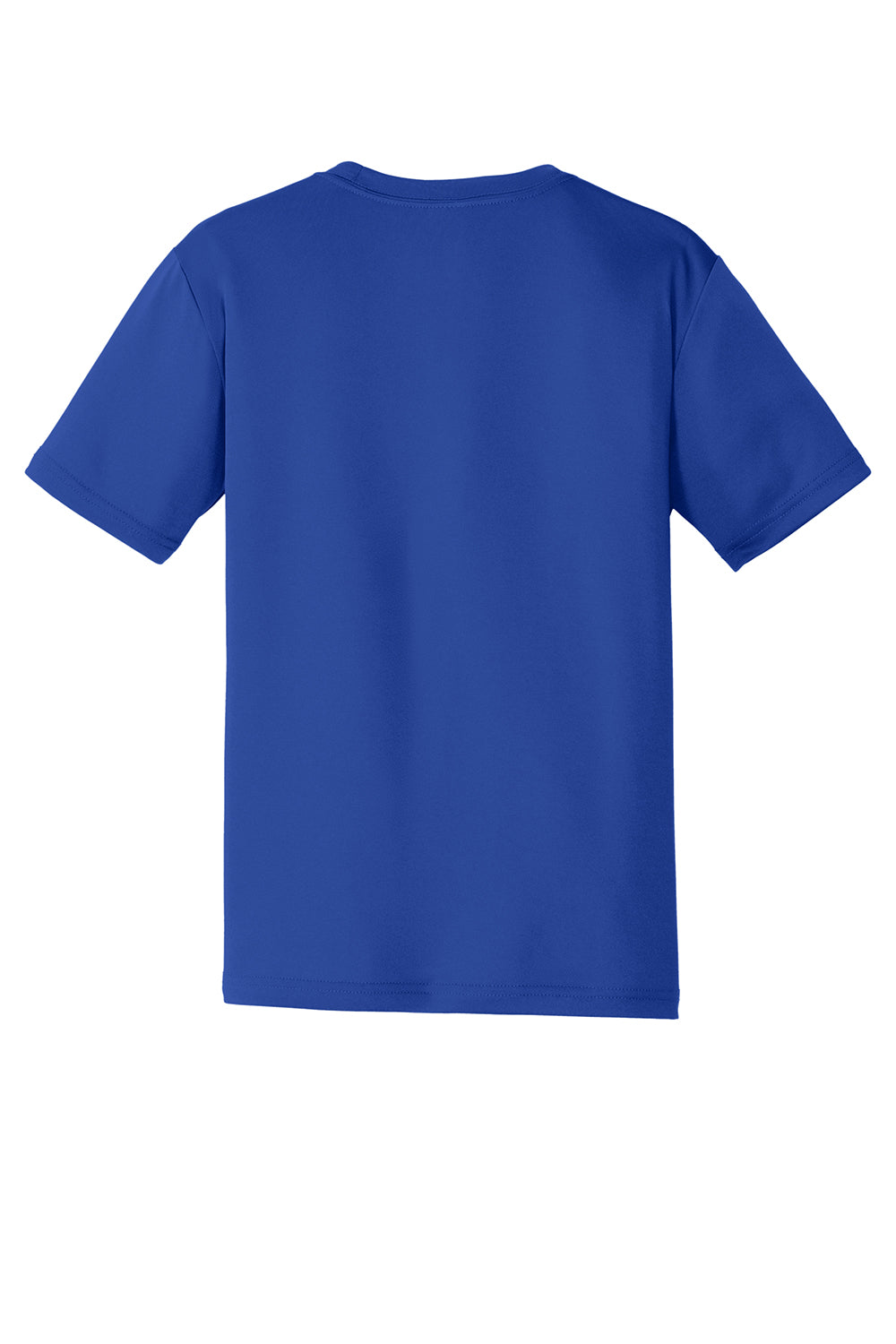 Sport-Tek ST320 Mens Tough Moisture Wicking Short Sleeve Crewneck T-Shirt True Royal Blue Flat Back