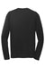 Sport-Tek ST340LS Mens RacerMesh Moisture Wicking Long Sleeve Crewneck T-Shirt Black Flat Back