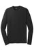 Sport-Tek ST340LS Mens RacerMesh Moisture Wicking Long Sleeve Crewneck T-Shirt Black Flat Front