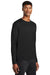 Sport-Tek ST340LS Mens RacerMesh Moisture Wicking Long Sleeve Crewneck T-Shirt Black Model 3q