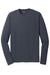 Sport-Tek ST340LS Mens RacerMesh Moisture Wicking Long Sleeve Crewneck T-Shirt Graphite Grey Flat Front