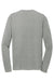 Sport-Tek ST340LS Mens RacerMesh Moisture Wicking Long Sleeve Crewneck T-Shirt Heather Grey Flat Back