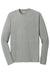 Sport-Tek ST340LS Mens RacerMesh Moisture Wicking Long Sleeve Crewneck T-Shirt Heather Grey Flat Front