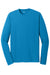 Sport-Tek ST340LS Mens RacerMesh Moisture Wicking Long Sleeve Crewneck T-Shirt Pond Blue Flat Front