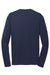 Sport-Tek ST340LS Mens RacerMesh Moisture Wicking Long Sleeve Crewneck T-Shirt True Navy Blue Flat Back