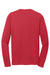 Sport-Tek ST340LS Mens RacerMesh Moisture Wicking Long Sleeve Crewneck T-Shirt True Red Flat Back