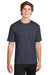 Sport-Tek ST340 Mens RacerMesh Moisture Wicking Short Sleeve Crewneck T-Shirt Graphite Grey Model Front