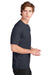 Sport-Tek ST340 Mens RacerMesh Moisture Wicking Short Sleeve Crewneck T-Shirt Graphite Grey Model Side