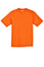 Sport-Tek ST340 Mens RacerMesh Moisture Wicking Short Sleeve Crewneck T-Shirt Neon Orange Flat Front