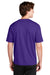 Sport-Tek ST340 Mens RacerMesh Moisture Wicking Short Sleeve Crewneck T-Shirt Purple Model Back