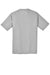 Sport-Tek ST340 Mens RacerMesh Moisture Wicking Short Sleeve Crewneck T-Shirt Silver Grey Flat Back