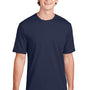 Sport-Tek Mens RacerMesh Moisture Wicking Short Sleeve Crewneck T-Shirt - True Navy Blue