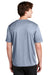 Sport-Tek ST340 Mens RacerMesh Moisture Wicking Short Sleeve Crewneck T-Shirt Heather True Navy Blue Model Back