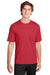 Sport-Tek ST340 Mens RacerMesh Moisture Wicking Short Sleeve Crewneck T-Shirt True Red Model Front