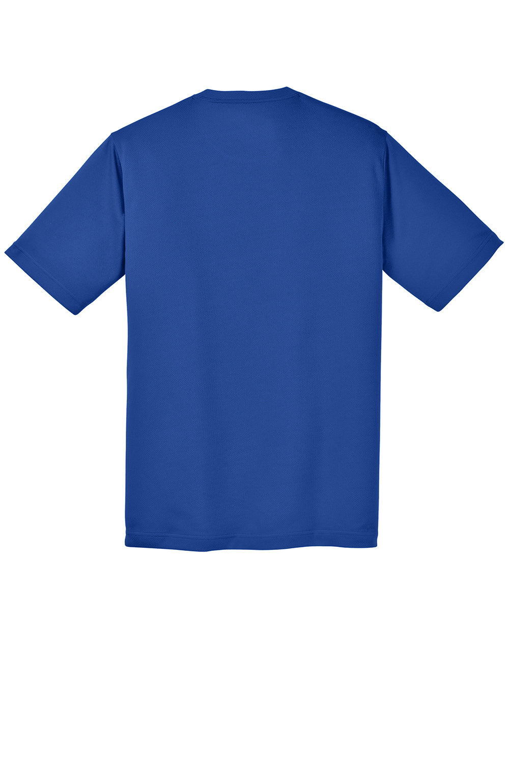 Sport-Tek ST340 Mens RacerMesh Moisture Wicking Short Sleeve Crewneck T-Shirt True Royal Blue Flat Back