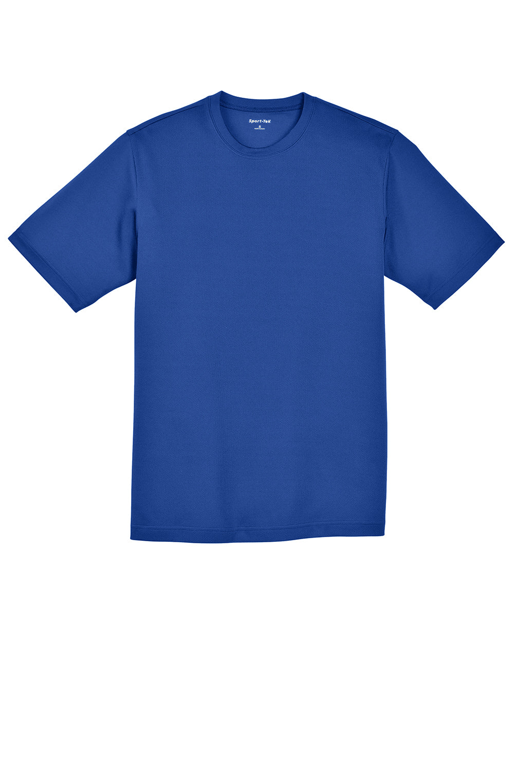 Sport-Tek ST340 Mens RacerMesh Moisture Wicking Short Sleeve Crewneck T-Shirt True Royal Blue Flat Front