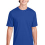 Sport-Tek Mens RacerMesh Moisture Wicking Short Sleeve Crewneck T-Shirt - True Royal Blue