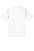 Sport-Tek ST340 Mens RacerMesh Moisture Wicking Short Sleeve Crewneck T-Shirt White Flat Back