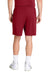 Sport-Tek ST349P Mens PosiCharge Competitor Athletic Shorts w/ Pockets Deep Red Model Back