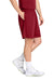 Sport-Tek ST349P Mens PosiCharge Competitor Athletic Shorts w/ Pockets Deep Red Model Side