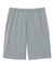 Sport-Tek ST349P Mens PosiCharge Competitor Athletic Shorts w/ Pockets Silver Grey Flat Back