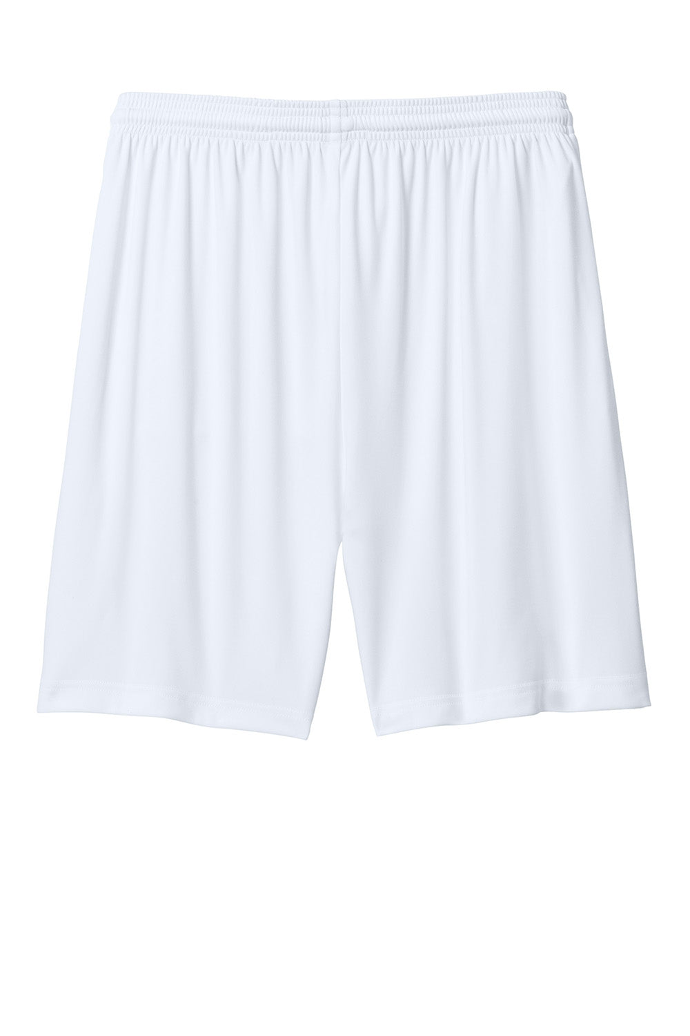 Sport-Tek ST349P Mens PosiCharge Competitor Athletic Shorts w/ Pockets White Flat Back