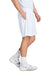 Sport-Tek ST349P Mens PosiCharge Competitor Athletic Shorts w/ Pockets White Model Side