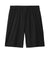 Sport-Tek ST349 Mens PosiCharge Competitor Athletic Shorts Black Flat Back