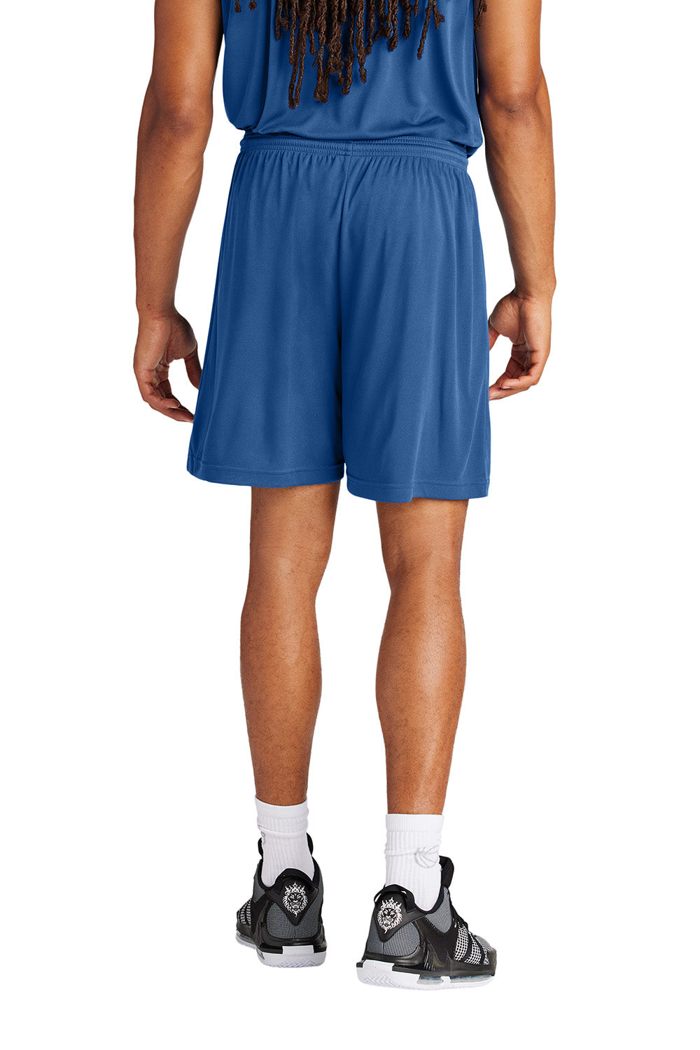 Sport-Tek ST349 Mens PosiCharge Competitor Athletic Shorts Royal Blue Model Back