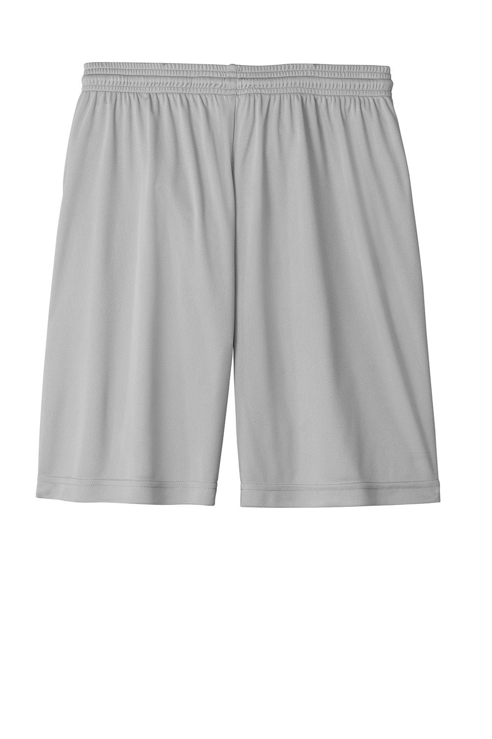 Sport-Tek ST349 Mens PosiCharge Competitor Athletic Shorts Silver Grey Flat Back