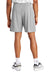 Sport-Tek ST349 Mens PosiCharge Competitor Athletic Shorts Silver Grey Model Back