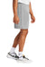 Sport-Tek ST349 Mens PosiCharge Competitor Athletic Shorts Silver Grey Model Side