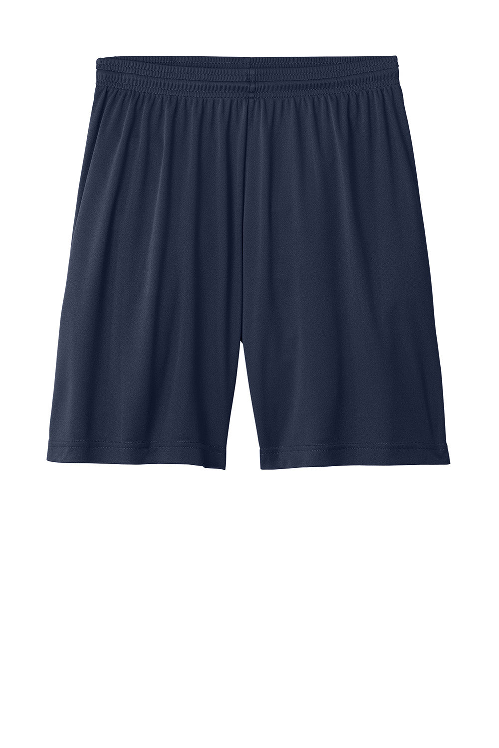 Sport-Tek ST349 Mens PosiCharge Competitor Athletic Shorts True Navy Blue Flat Front