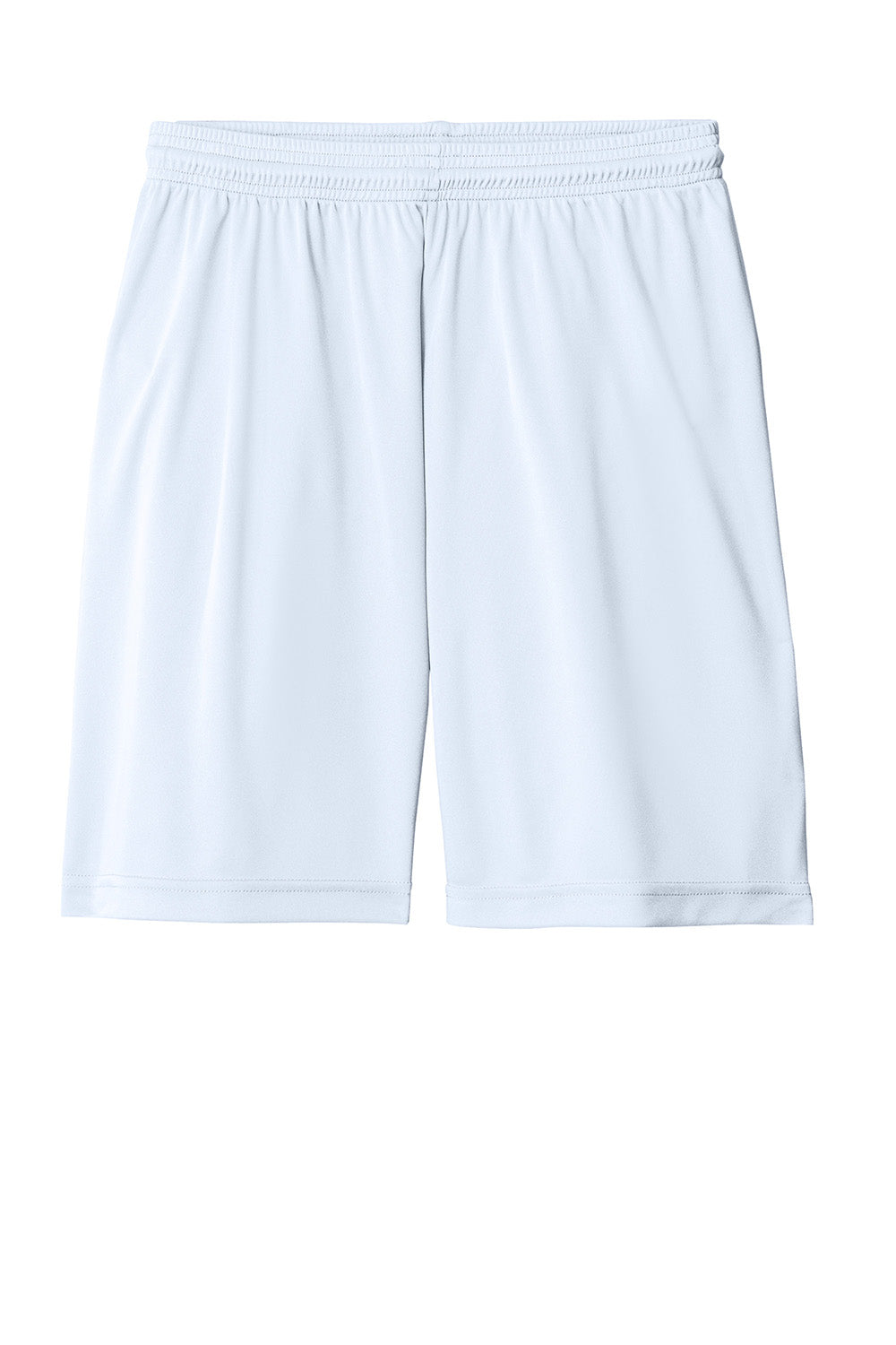 Sport-Tek ST349 Mens PosiCharge Competitor Athletic Shorts White Flat Front