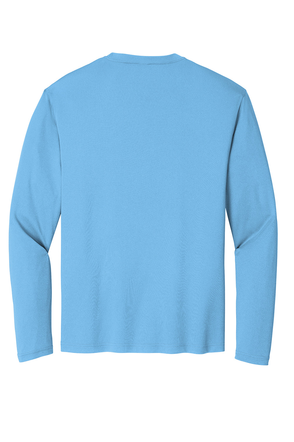 Sport-Tek ST350LS/TST350LS Mens Competitor Moisture Wicking Long Sleeve Crewneck T-Shirt Carolina Blue Flat Back