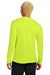 Sport-Tek ST350LS/TST350LS Mens Competitor Moisture Wicking Long Sleeve Crewneck T-Shirt Neon Yellow Model Back